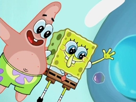 Screenshots from the 2007 United Plankton Pictures cartoon Atlantis SquarePantis