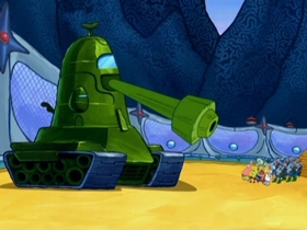 Screenshots from the 2007 United Plankton Pictures cartoon Atlantis SquarePantis