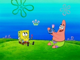 Screenshots from the 2007 United Plankton Pictures cartoon Atlantis SquarePantis