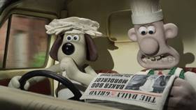 Screenshots from the 2008 Aardman cartoon A Matter of Loaf and Death