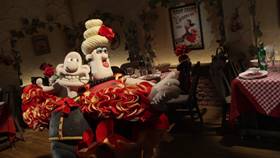 Screenshots from the 2008 Aardman cartoon A Matter of Loaf and Death