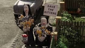 Screenshots from the 2008 Aardman cartoon A Matter of Loaf and Death