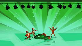 Screenshots from the 2008 Disney Television Animation cartoon Dick Daring