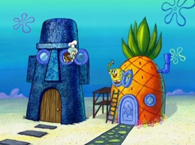 Screenshots from the 2009 United Plankton Pictures cartoon Squid