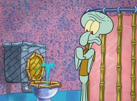 Screenshots from the 2009 United Plankton Pictures cartoon Squid