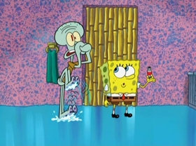 Screenshots from the 2009 United Plankton Pictures cartoon Squid