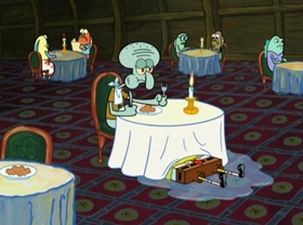 Screenshots from the 2009 United Plankton Pictures cartoon Squid