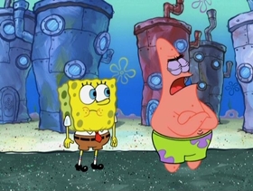 Screenshots from the 2009 United Plankton Pictures cartoon To SquarePants or Not to SquarePants