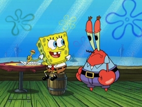 Screenshots from the 2009 United Plankton Pictures cartoon To SquarePants or Not to SquarePants