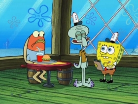 Screenshots from the 2009 United Plankton Pictures cartoon To SquarePants or Not to SquarePants