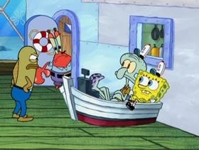 Screenshots from the 2009 United Plankton Pictures cartoon To SquarePants or Not to SquarePants