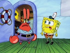 Screenshots from the 2009 United Plankton Pictures cartoon To SquarePants or Not to SquarePants