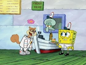 Screenshots from the 2009 United Plankton Pictures cartoon To SquarePants or Not to SquarePants