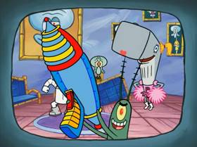 Screenshots from the 2009 United Plankton Pictures cartoon Tentacle-Vision