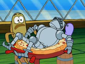 Screenshots from the 2009 United Plankton Pictures cartoon I ? Dancing