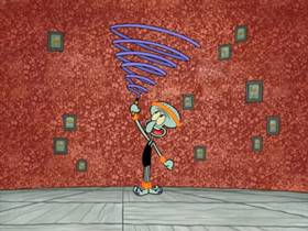 Screenshots from the 2009 United Plankton Pictures cartoon I ? Dancing