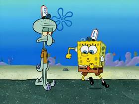 Screenshots from the 2009 United Plankton Pictures cartoon I ? Dancing