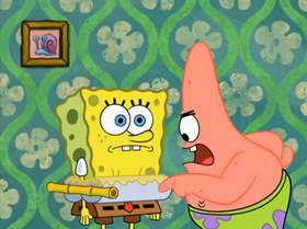 Screenshots from the 2009 United Plankton Pictures cartoon Stuck in the Wringer