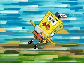 Screenshots from the 2009 United Plankton Pictures cartoon Stuck in the Wringer