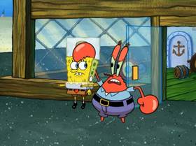 Screenshots from the 2009 United Plankton Pictures cartoon Stuck in the Wringer