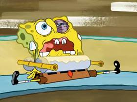 Screenshots from the 2009 United Plankton Pictures cartoon Stuck in the Wringer