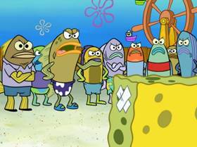 Screenshots from the 2009 United Plankton Pictures cartoon Stuck in the Wringer