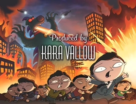 Screenshots from the 2009 Fuzzy Door Productions cartoon Road to the Multiverse