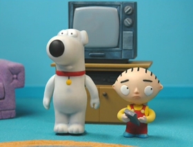 Screenshots from the 2009 Fuzzy Door Productions cartoon Road to the Multiverse