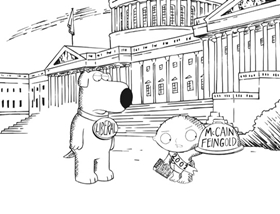 Screenshots from the 2009 Fuzzy Door Productions cartoon Road to the Multiverse