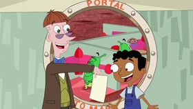 Screenshots from the 2009 Disney Television Animation cartoon Unfair Science Fair