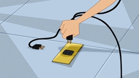 Screenshots from the 2009 Disney Television Animation cartoon Unfair Science Fair