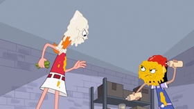 Screenshots from the 2009 Disney Television Animation cartoon Unfair Science Fair