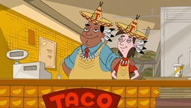 Screenshots from the 2009 Disney Television Animation cartoon Unfair Science Fair Redux