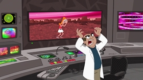 Screenshots from the 2009 Disney Television Animation cartoon Unfair Science Fair Redux