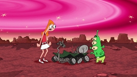 Screenshots from the 2009 Disney Television Animation cartoon Unfair Science Fair Redux