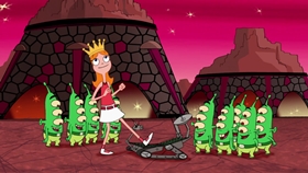 Screenshots from the 2009 Disney Television Animation cartoon Unfair Science Fair Redux