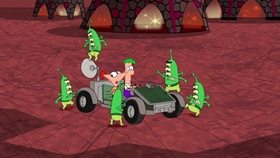 Screenshots from the 2009 Disney Television Animation cartoon Unfair Science Fair Redux