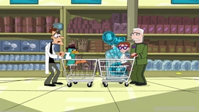 Screenshots from the 2009 Disney Television Animation cartoon Unfair Science Fair Redux