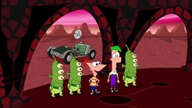 Screenshots from the 2009 Disney Television Animation cartoon Unfair Science Fair Redux