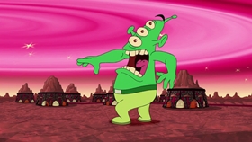 Screenshots from the 2009 Disney Television Animation cartoon Unfair Science Fair Redux