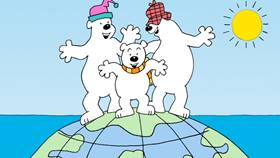 Screenshots from the 2009 Focus Design, Inc. cartoon Report from the North Pole