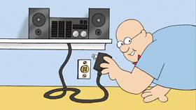 Screenshots from the 2009 Focus Design, Inc. cartoon The Little Things We Do