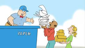 Screenshots from the 2009 Focus Design, Inc. cartoon The Little Things We Do