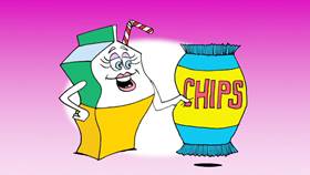 Screenshots from the 2009 Focus Design, Inc. cartoon The Trash Can Band