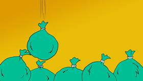 Screenshots from the 2009 Focus Design, Inc. cartoon The Trash Can Band