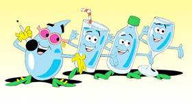 Screenshots from the 2009 Focus Design, Inc. cartoon You Oughta Be Savin