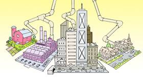 Screenshots from the 2009 Focus Design, Inc. cartoon You Oughta Be Savin