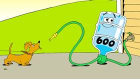 Screenshots from the 2009 Focus Design, Inc. cartoon You Oughta Be Savin