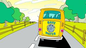 Screenshots from the 2009 Focus Design, Inc. cartoon You Oughta Be Savin