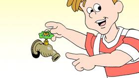 Screenshots from the 2009 Focus Design, Inc. cartoon You Oughta Be Savin